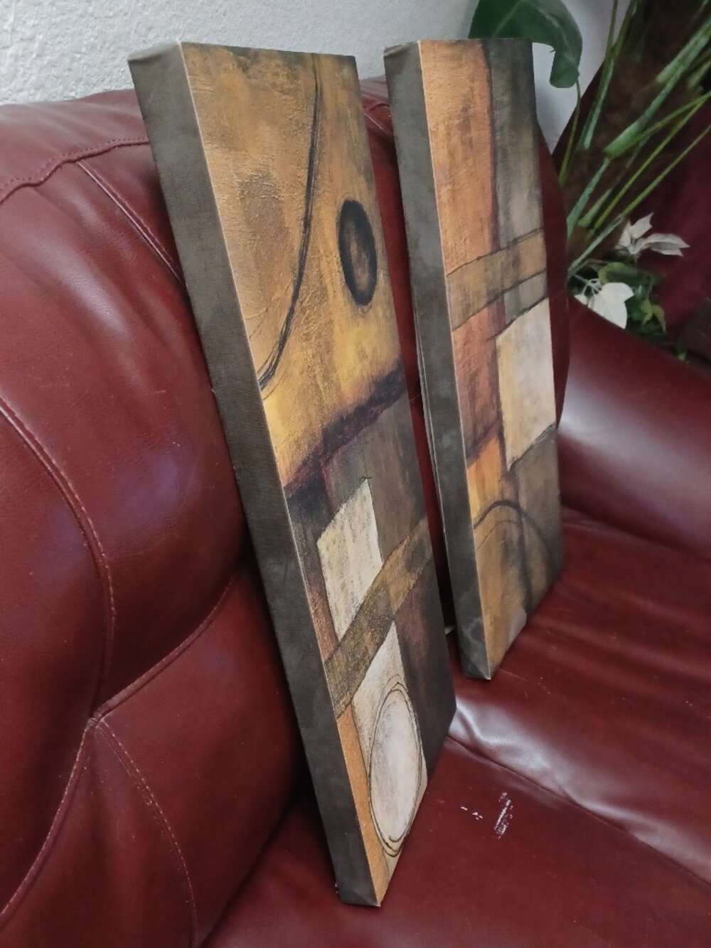 2 paintings, a form of visual art that involves creating a composition